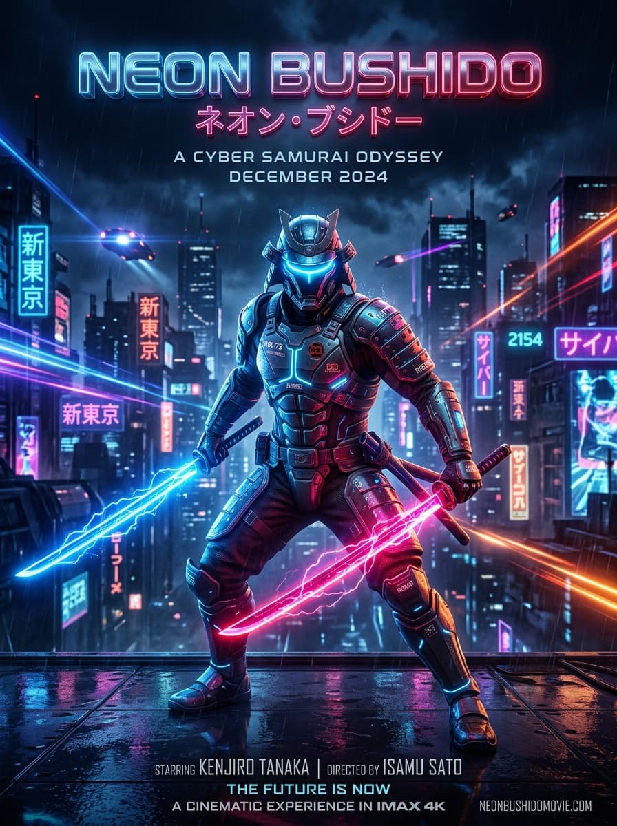 NEON BUSHIDO Poster